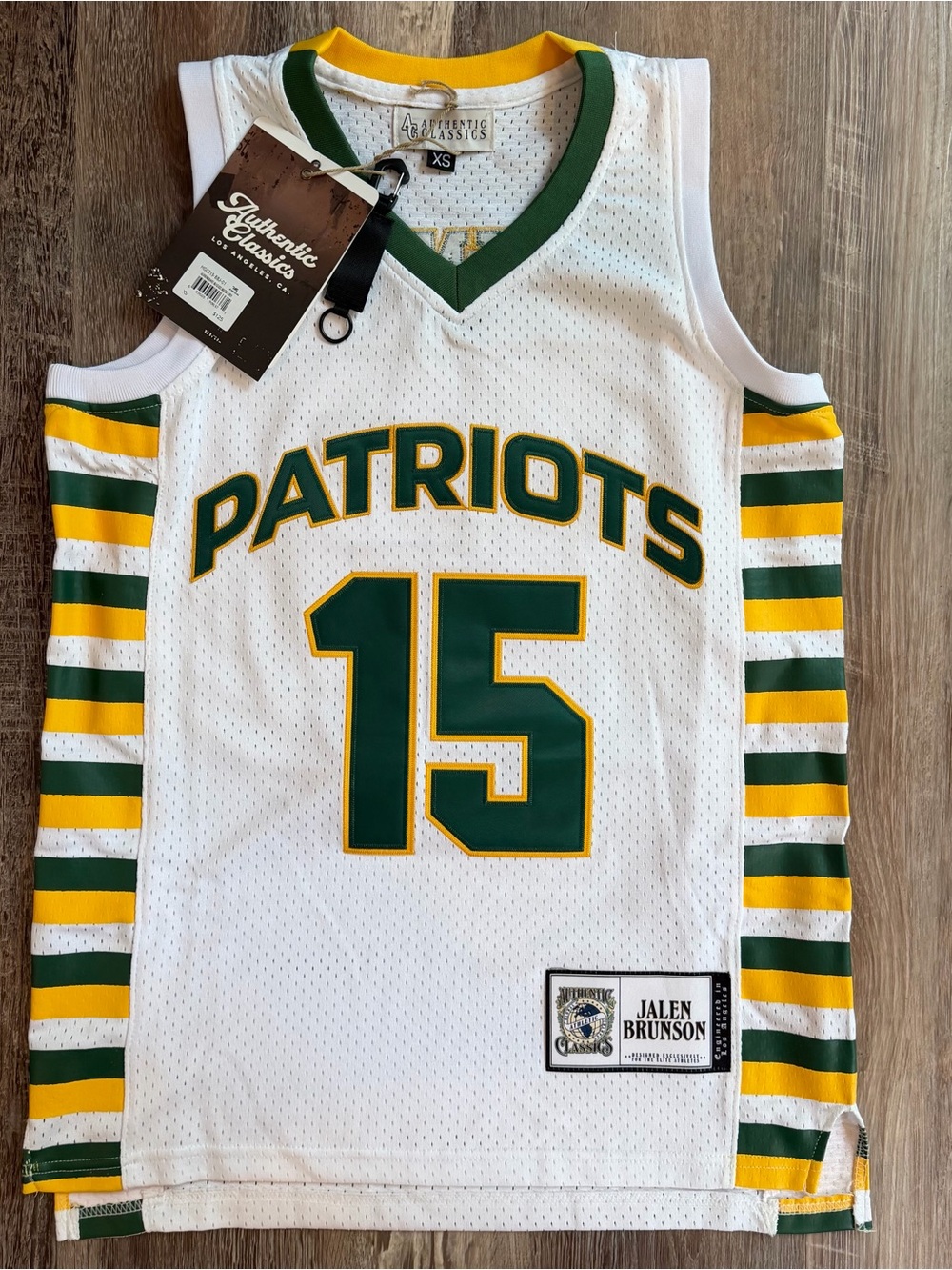 NWT Jalen Brunson #15 White Highschool Basketball Jersey size XS